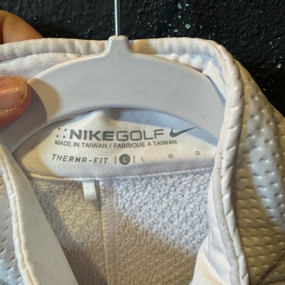 Nike Golf White Therma-Fit Zip Up Jacket Size Large - Picture 4 of 5